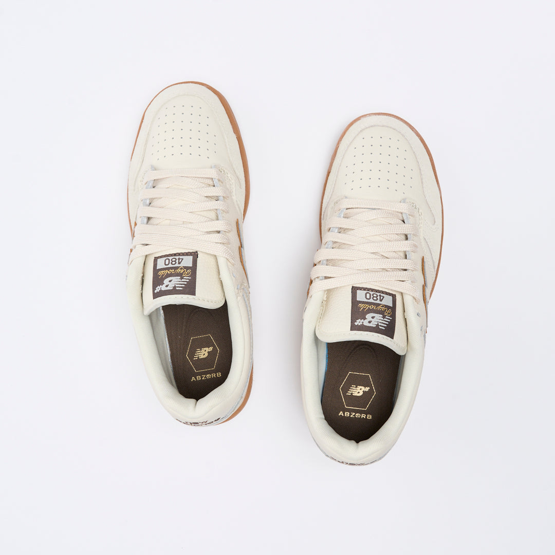 New Balance Numeric - 480 x Reynolds DRW (Sea Salt/Brown)