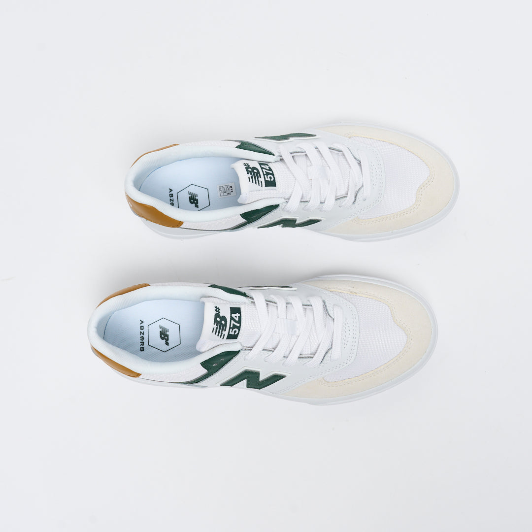 New Balance Numeric - NM 574 VRP (White/Night Watch Green)