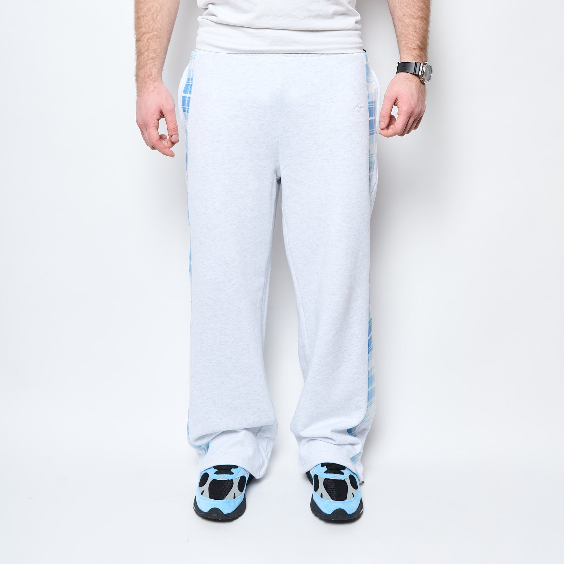 New Age Clothing - Sweatpants (Grey/Plaid)