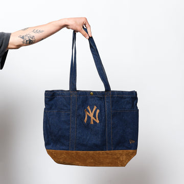 New Era - Suede Denim Tote Bag New York (Navy)