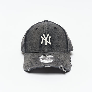New Era Cap - Acid Wash Denim 9Forty NY Yankees (Black)