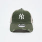 New Era Cap - Cotton Canvas 9Twenty Trucker Cap NY Yankees (Olive)