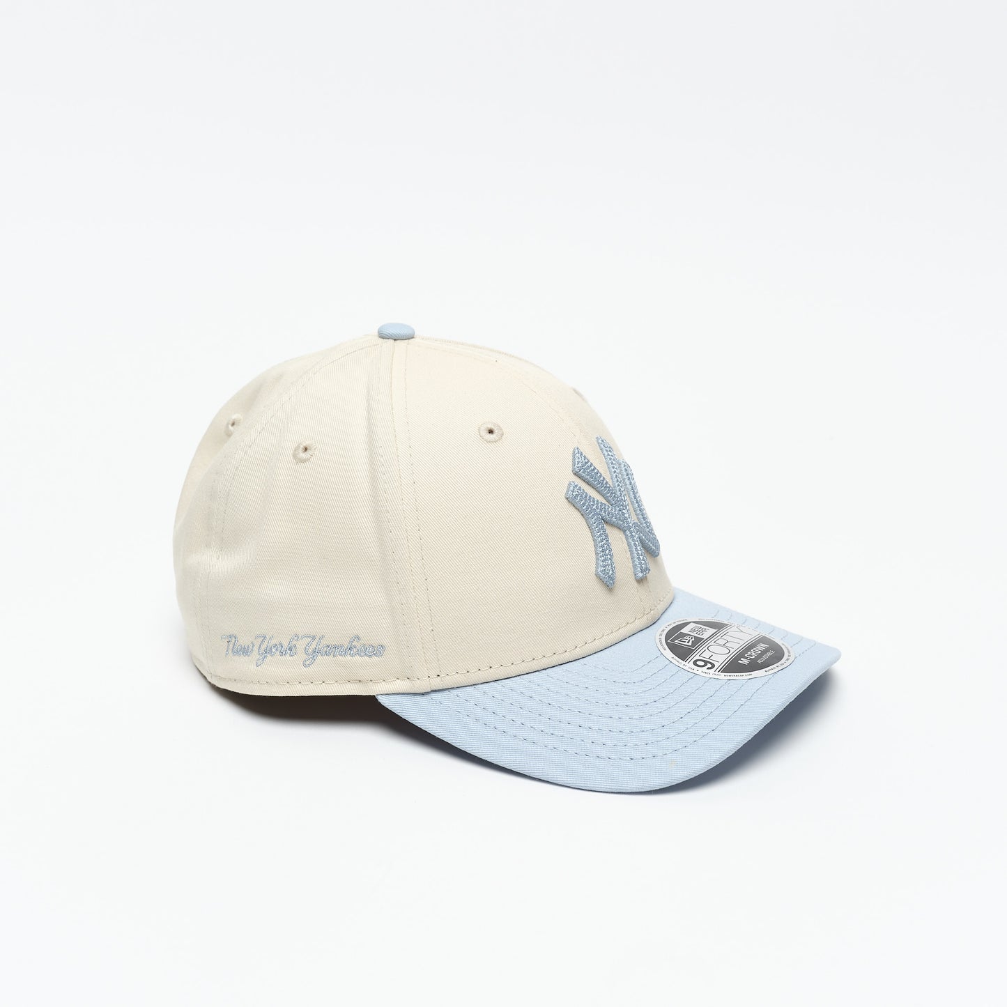 New Era Cap - Side Script 9Forty MC NY Yankees Cap (Cream/Light Blue)