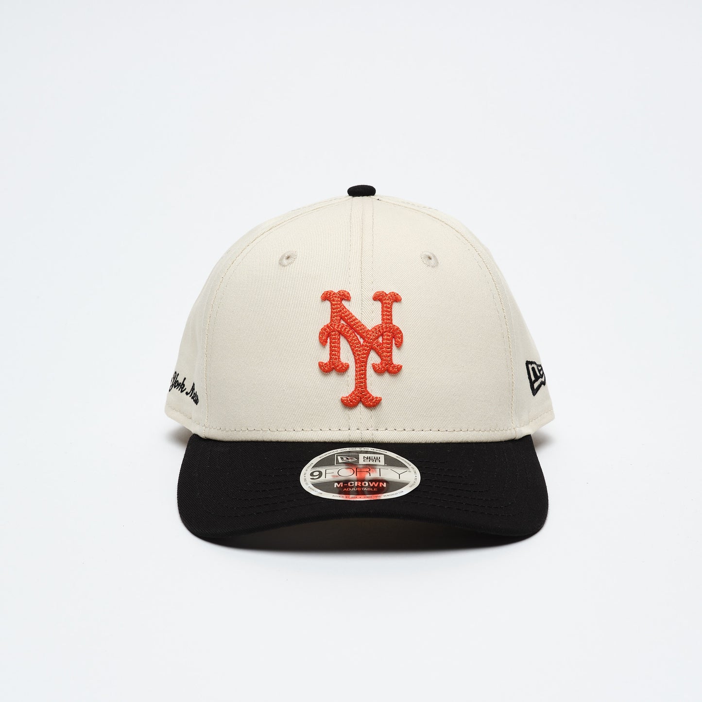 New Era Cap - Side Script 9Forty New York Mets (Beige/Black/Orange)
