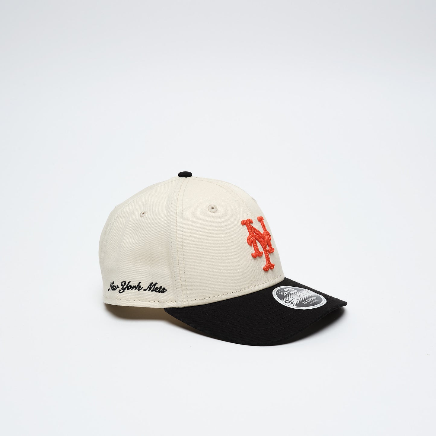New Era Cap - Side Script 9Forty New York Mets (Beige/Black/Orange)