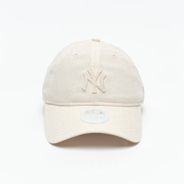 New Era Cap - Womens Midi Linen 9Twenty NY Yankees Cap (Beige)