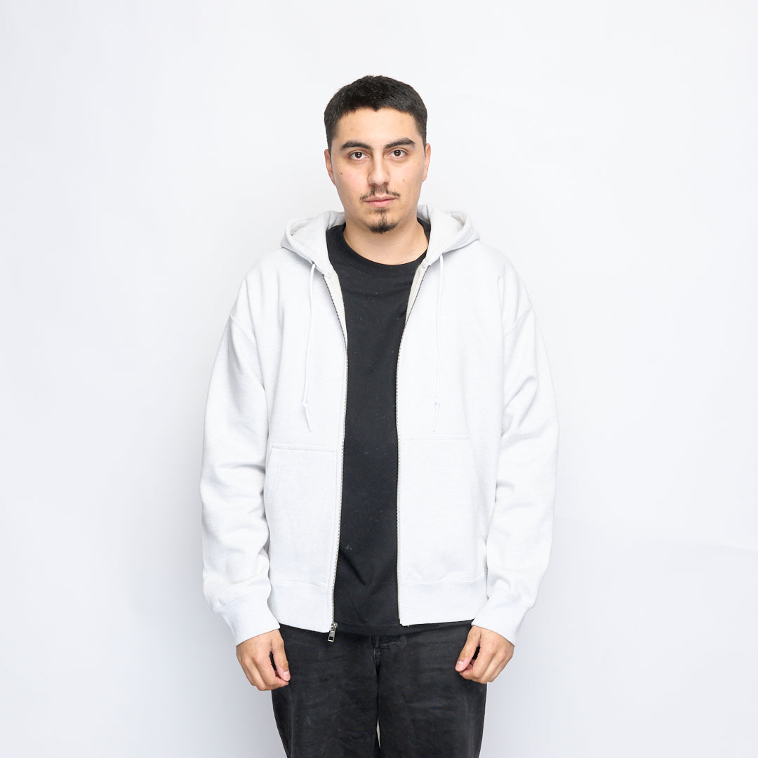 Nike Life Solo Swoosh Full Zip Fleece Hoodie (Birch Heather/White)