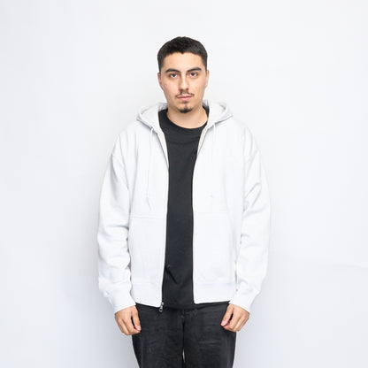 Nike Life Solo Swoosh Full Zip Fleece Hoodie (Birch Heather