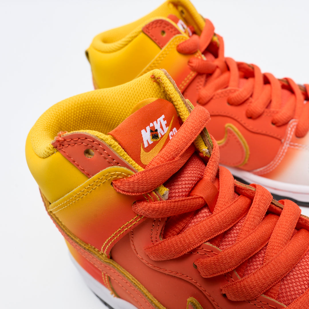 Nike SB - Dunk High Pro (Amarillo/Orange-White-Black)