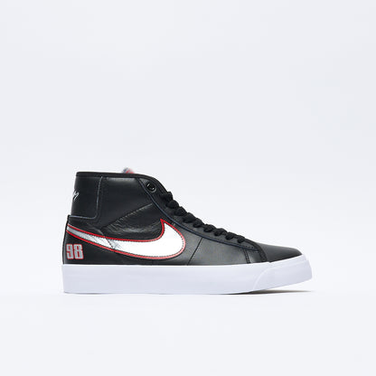 Nike SB - Zoom Blazer GT Pro Mid (Black/Metallic silver-University red)