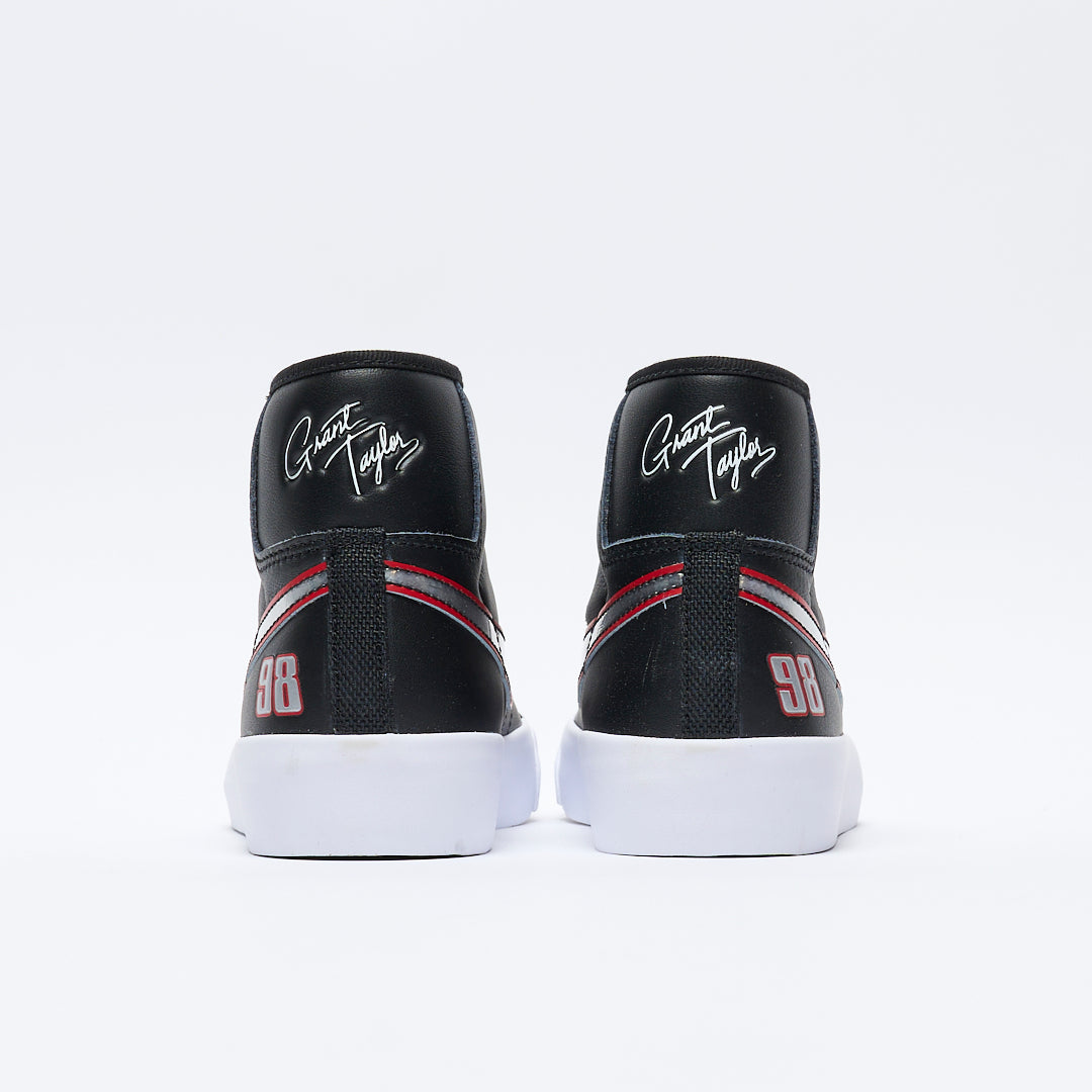 Nike SB - Zoom Blazer GT Pro Mid (Black/Metallic silver-University red)