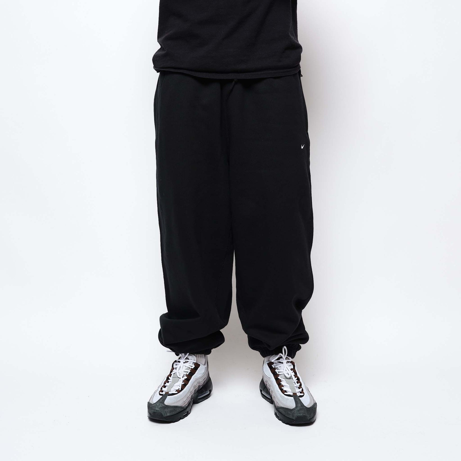 Nike - Solo Swoosh BB CF Fleece Pants (Black/Black/White)