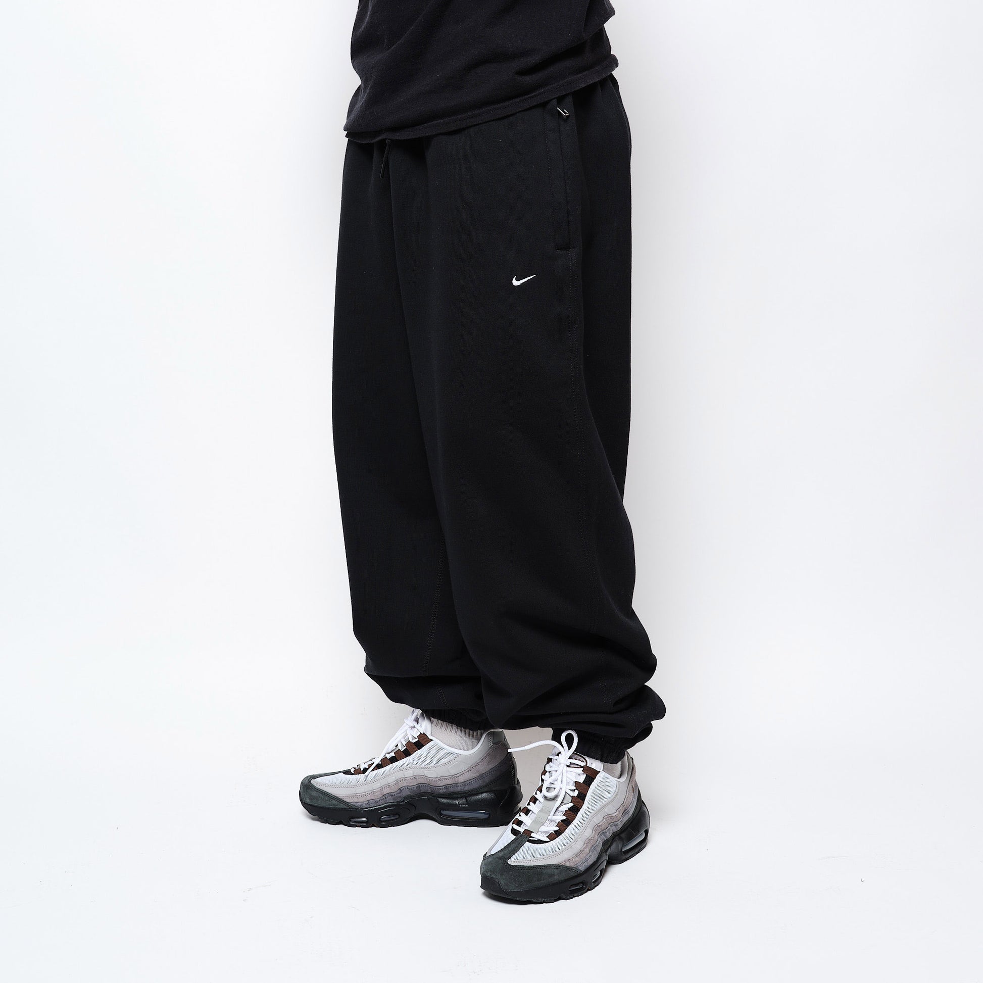 Nike - Solo Swoosh BB CF Fleece Pants (Black/Black/White)