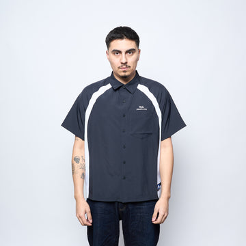 Nike SB - Dri-FIT Woven Short-Sleeve Bowler Shirt (Black/White)
