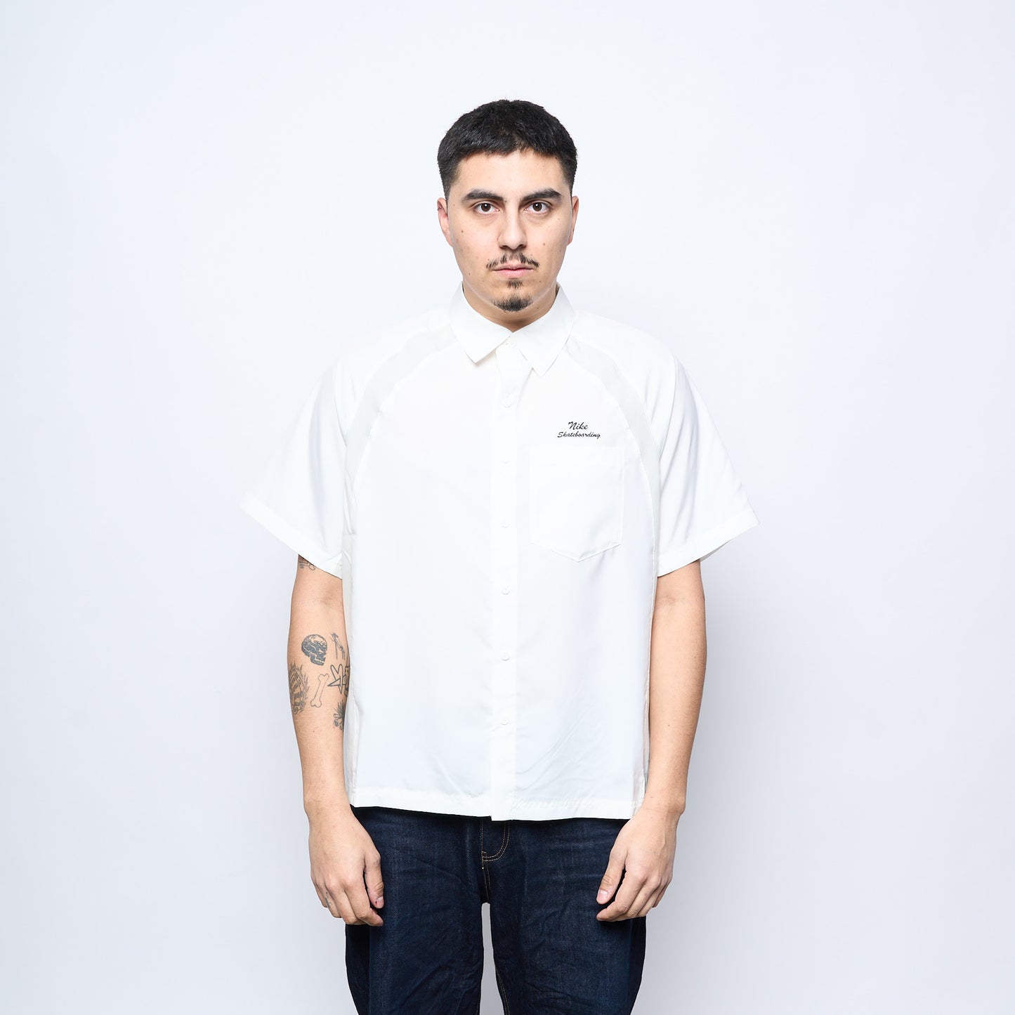 Nike SB - Dri-FIT Woven Short-Sleeve Bowler Shirt (Sail/Light Bone)