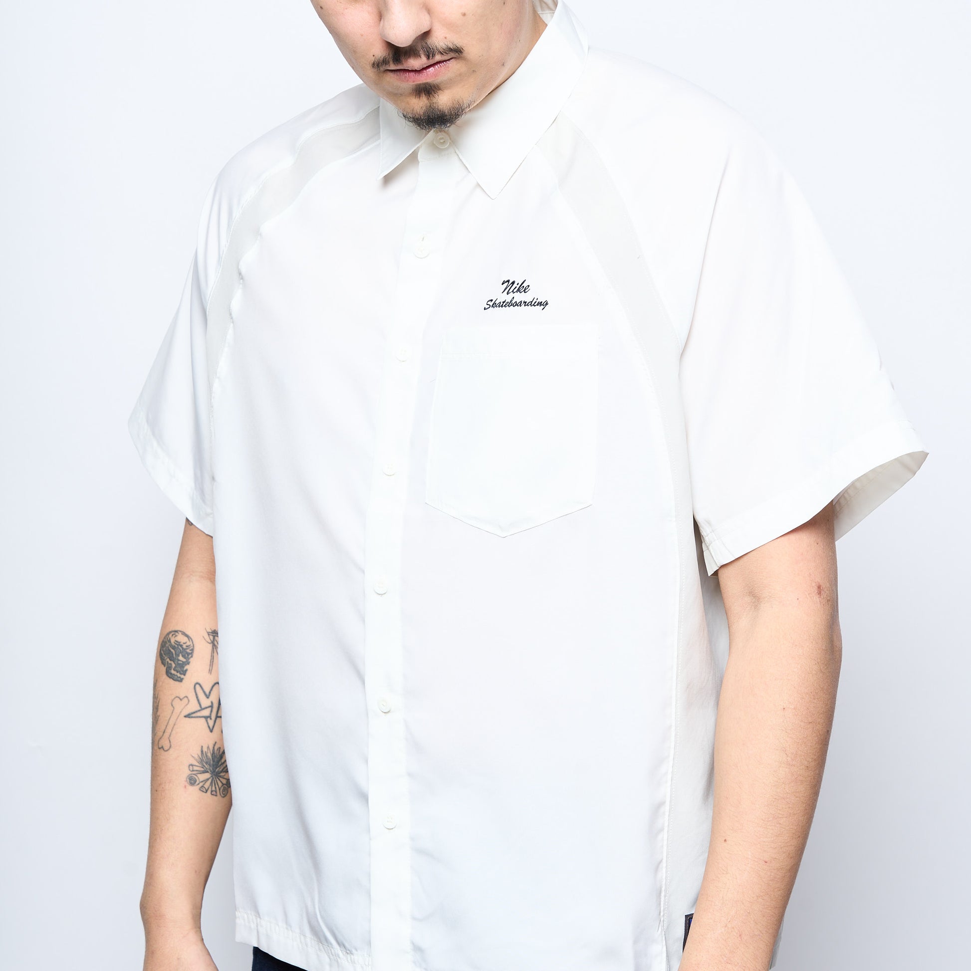 Nike SB - Dri-FIT Woven Short-Sleeve Bowler Shirt (Sail/Light Bone)