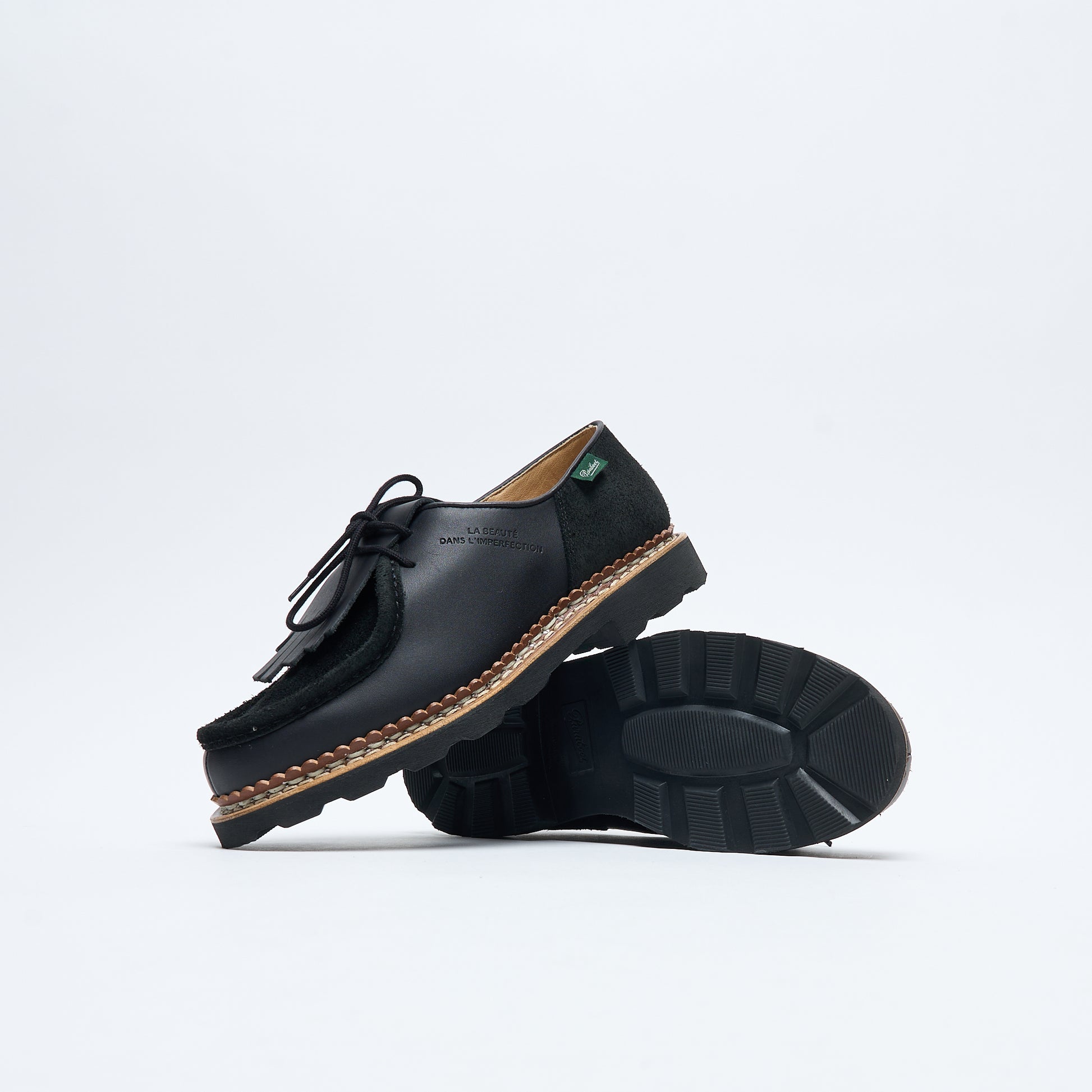 Universal Works x Paraboot - UW Michael Marche Noire Lis Vel Noir