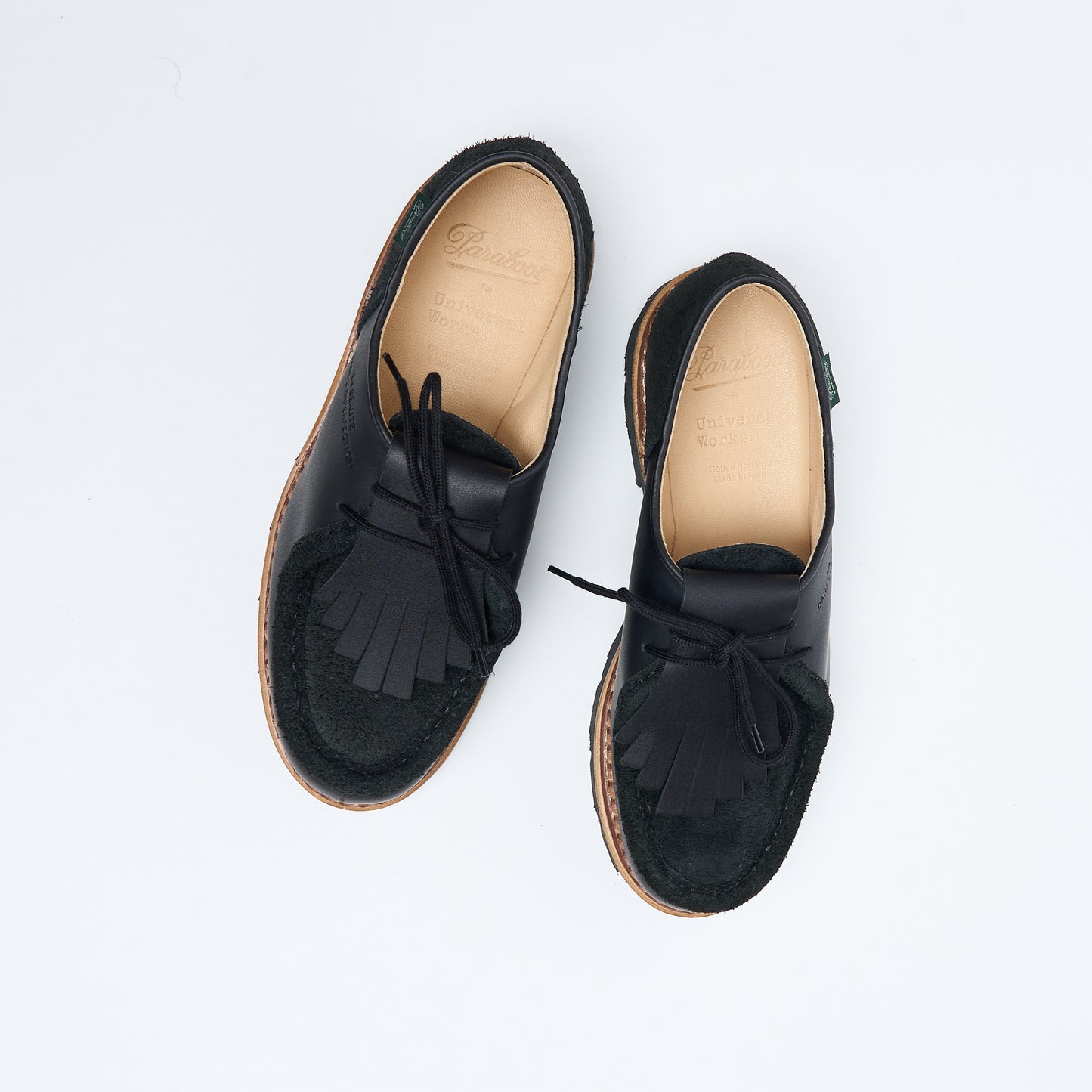 Universal Works x Paraboot - UW Michael Marche Noire Lis Vel Noir