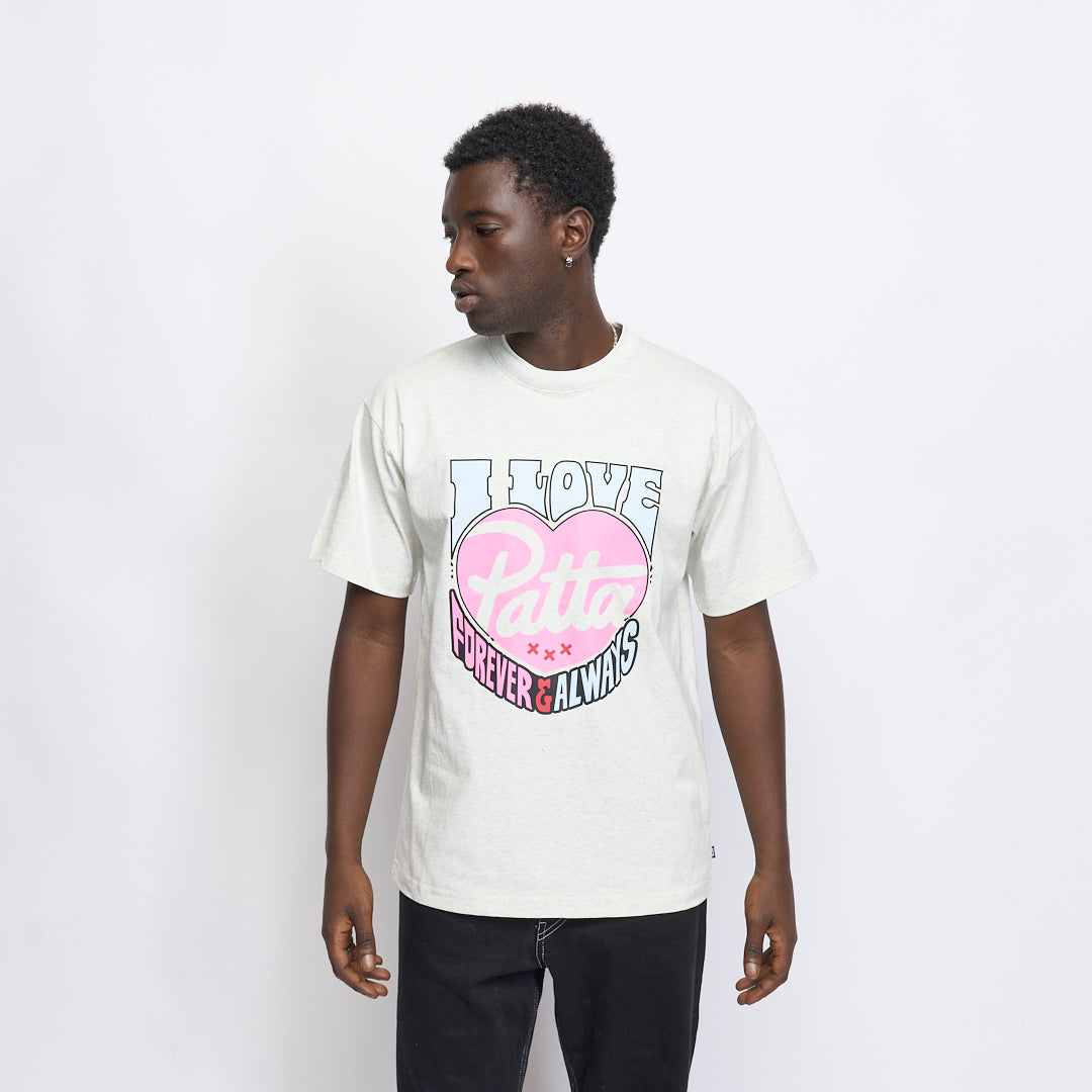 PATTA - Forever and Always Washed T-Shirt (Melange Grey)