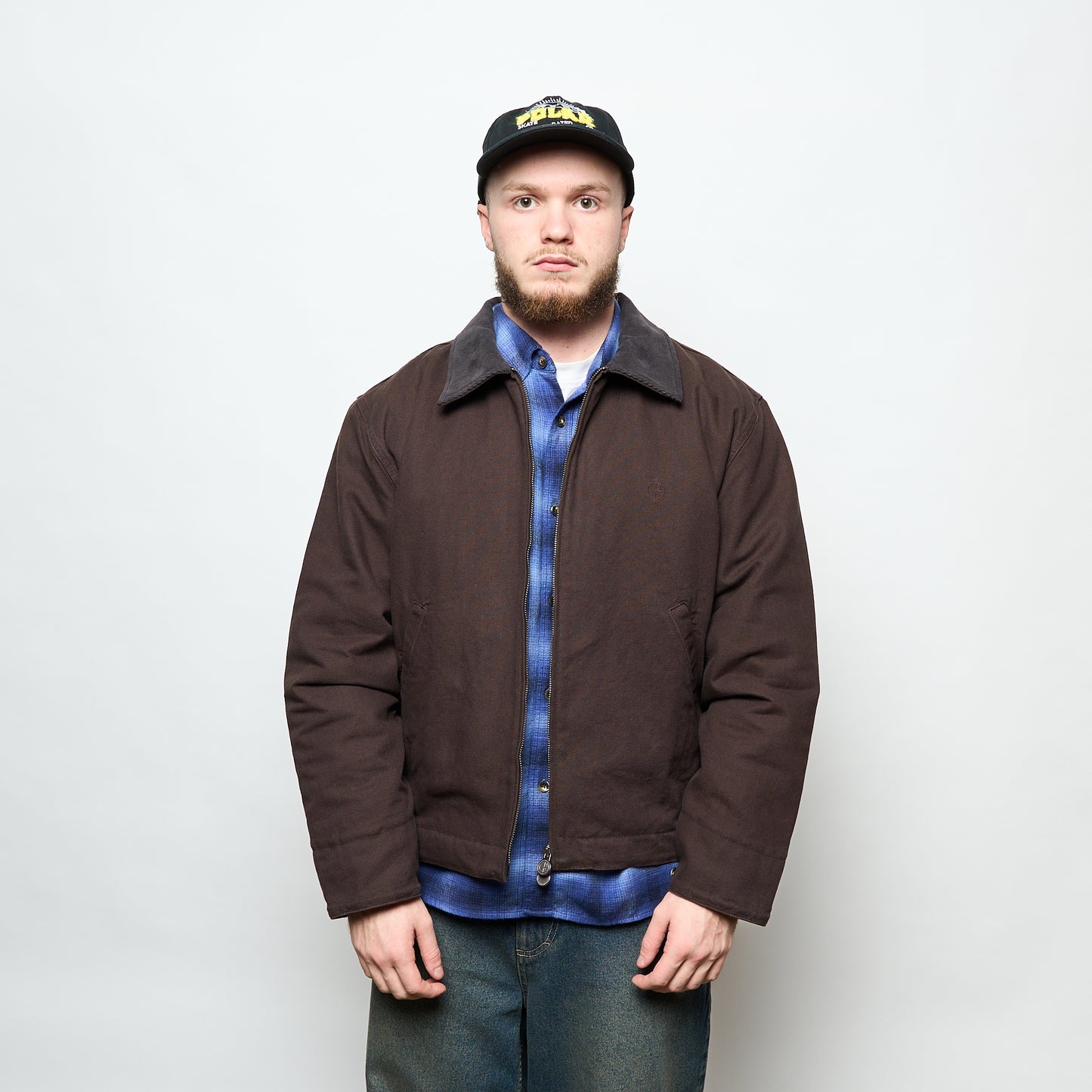 Polar Skate Co - Cliff Quilted Lined Jacket (Chocolate)