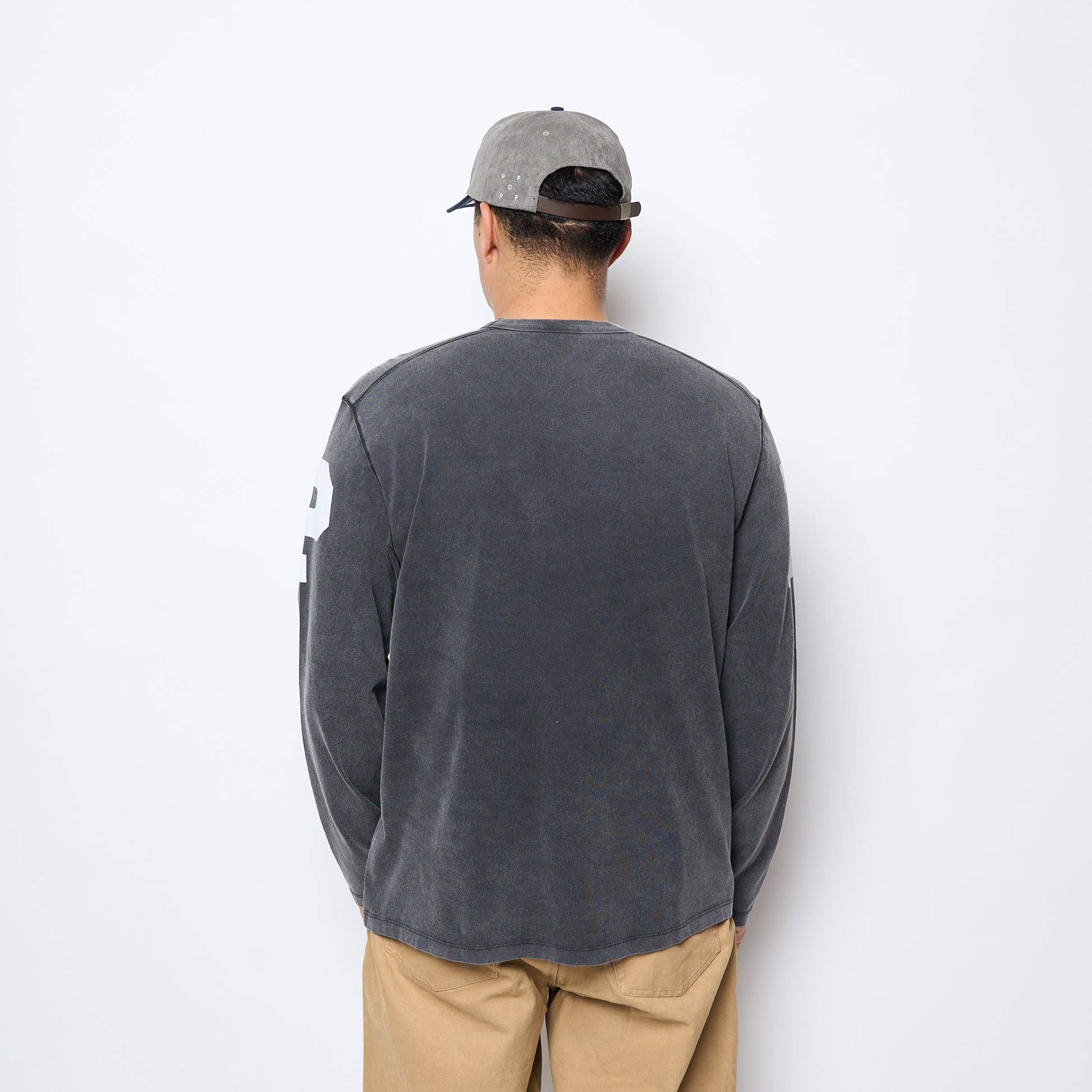 POP Trading Company - Football Longsleeve T-shirt (Black)
