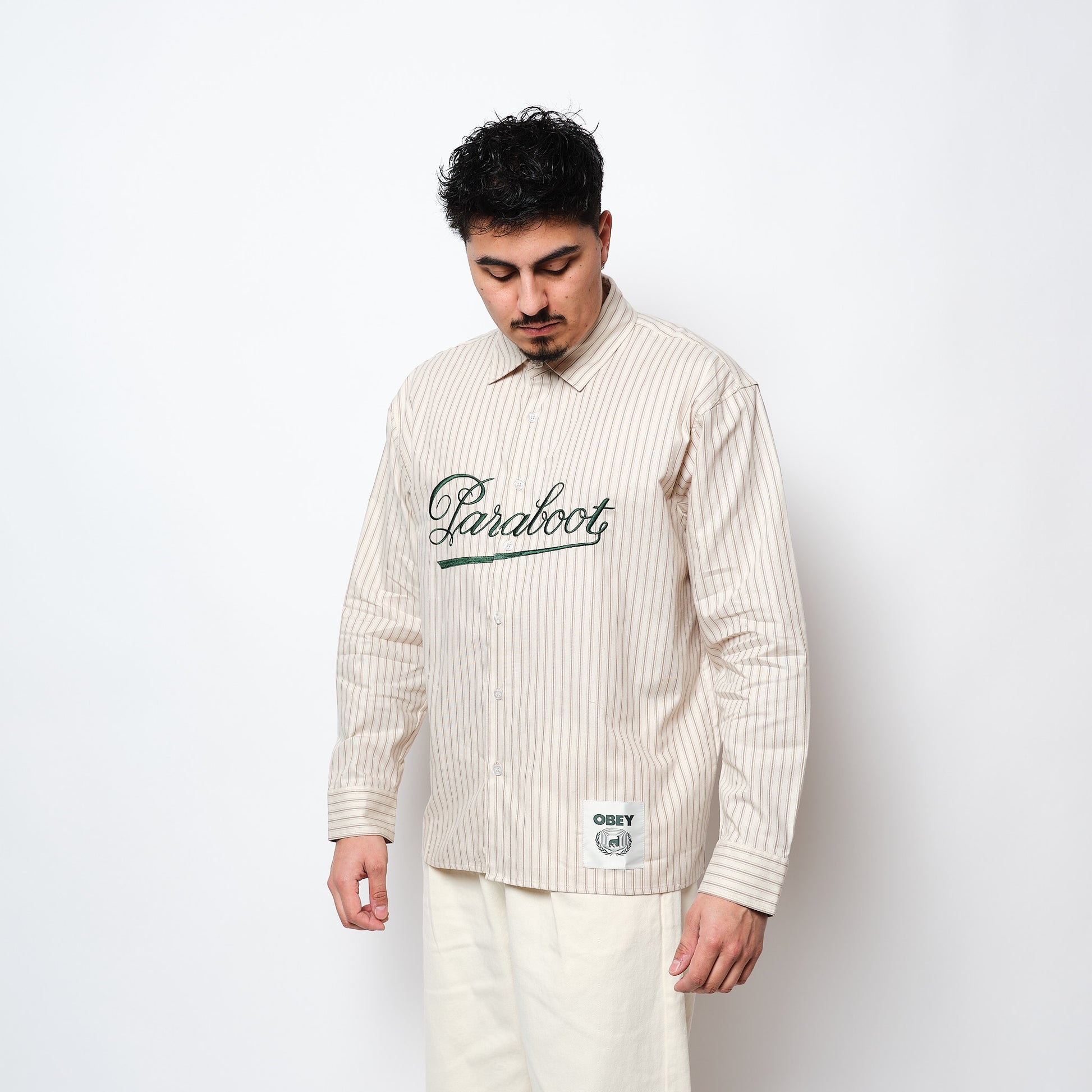 Paraboot x Obey - Bochy Embroidered Shirt (Birch)