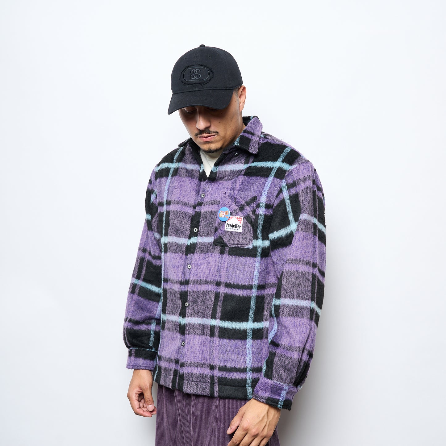 Pas De Mer - Not Long Time Shirt (Black/Purple)