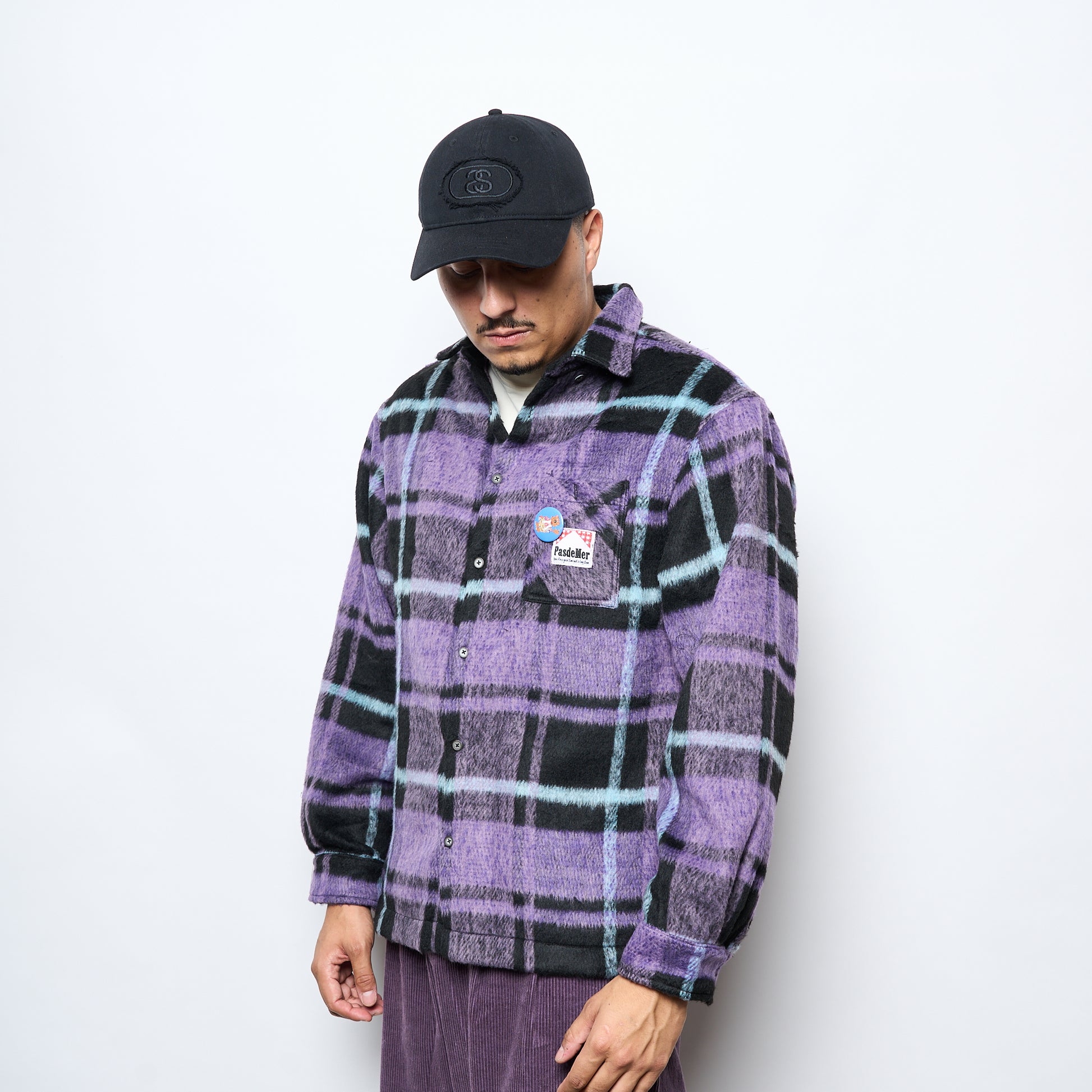 Pas De Mer - Not Long Time Shirt (Black/Purple)