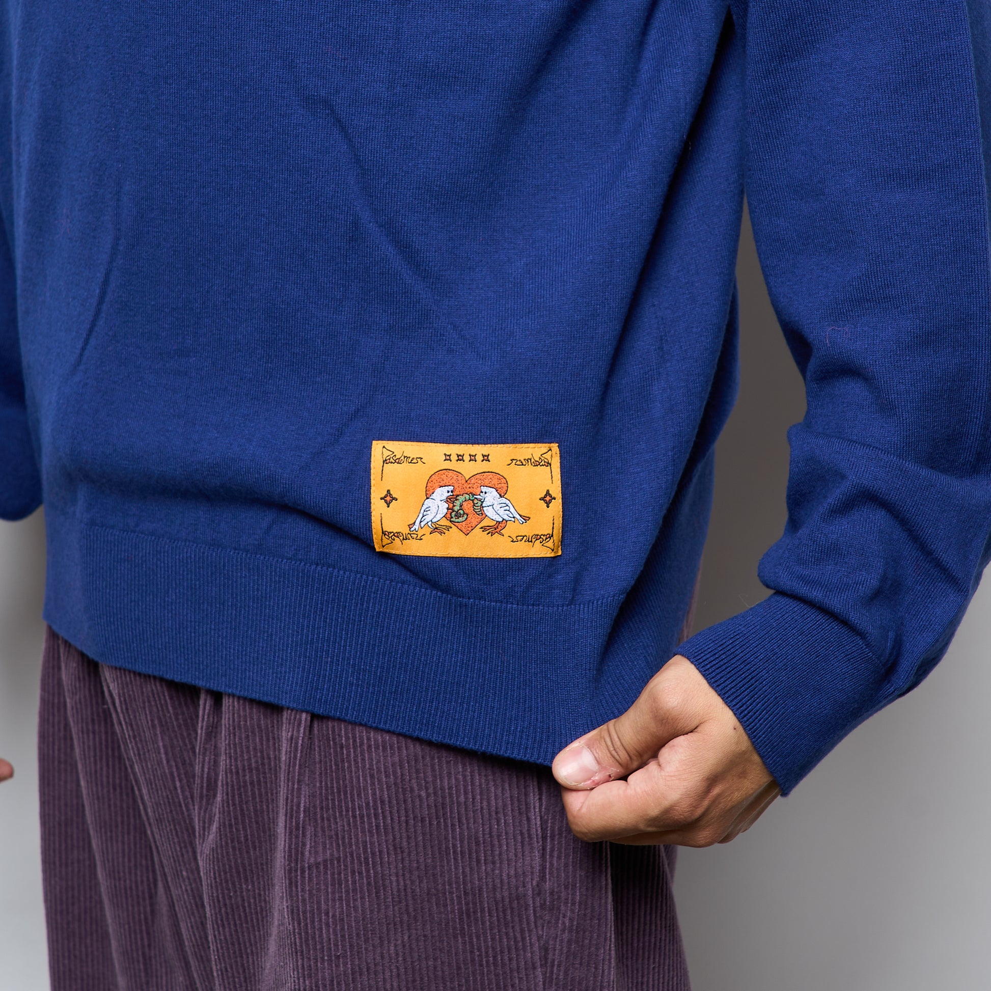 Pas De Mer - Stone Island Polo Longsleeve (Cashmere Blue)