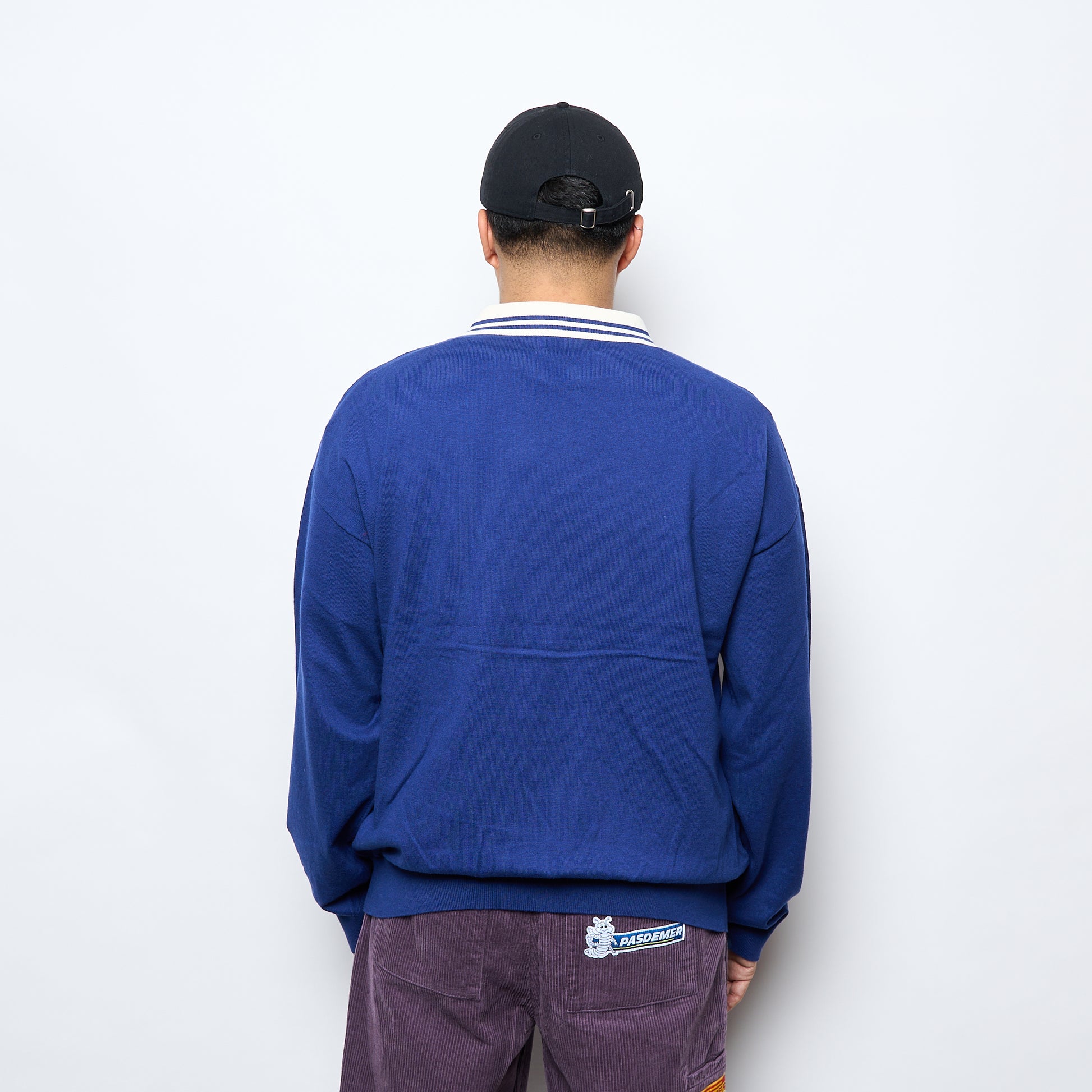 Pas De Mer - Stone Island Polo Longsleeve (Cashmere Blue)