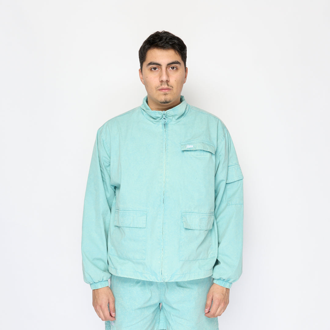 Patta - Acid Washed Track Jacket (Blue Radiance)