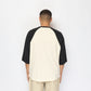 Patta - Basic Raglan 3/4 Sleeve T-shirt (Sea Salt/Black)