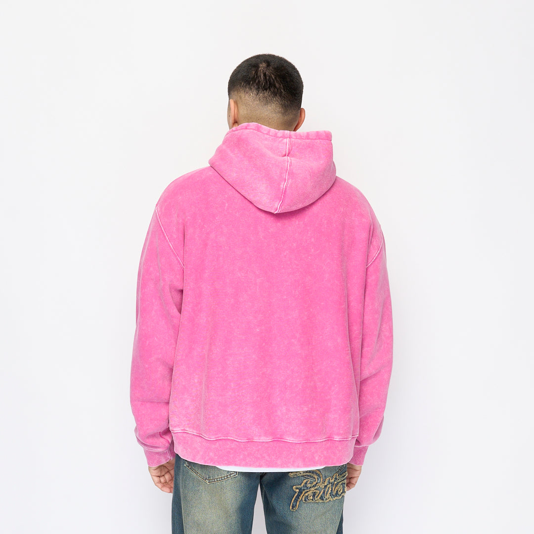 Patta - Classic Washed Hooded Sweater (Fuchsia Red)