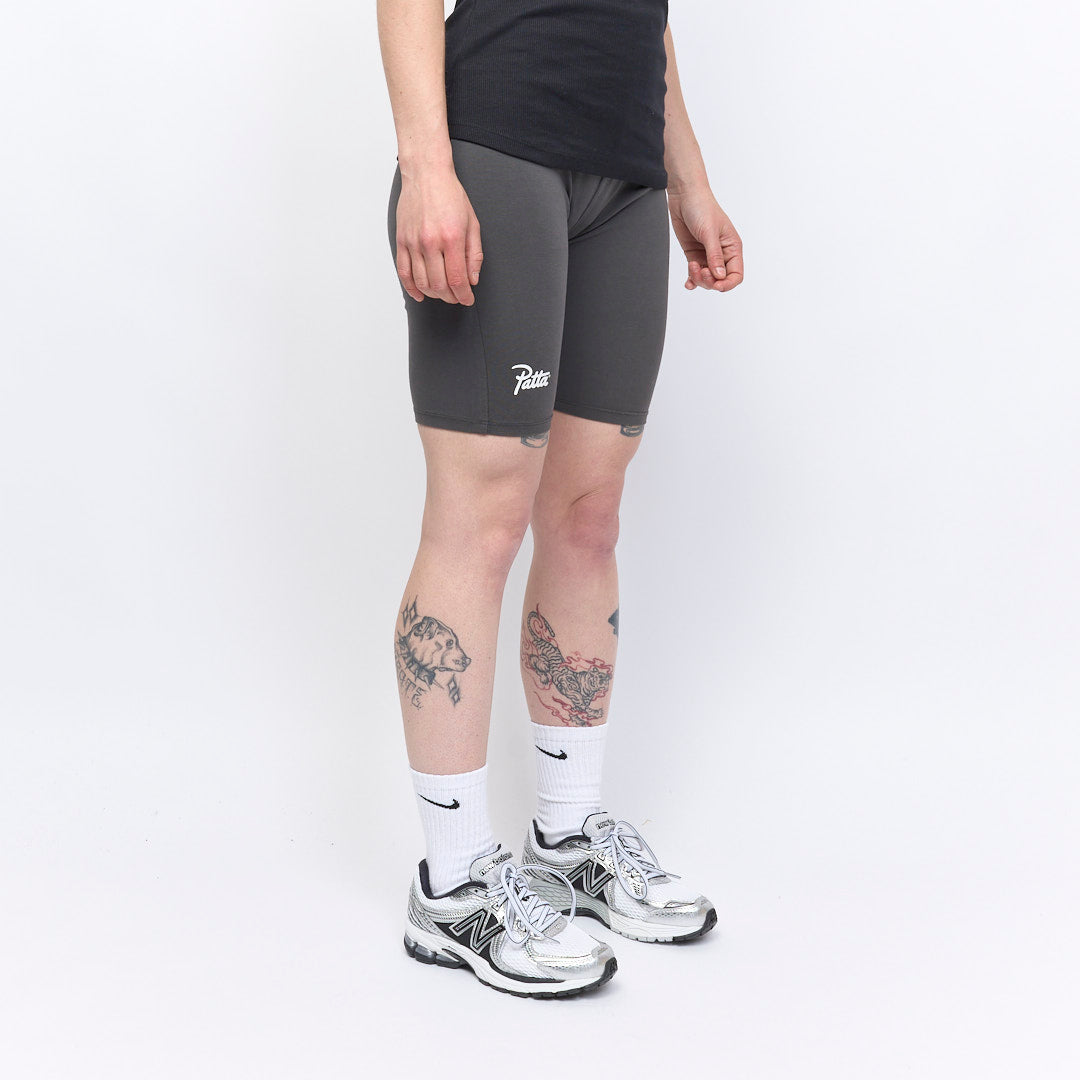 Patta - Femme Basic Washed Biker Shorts (Raven)