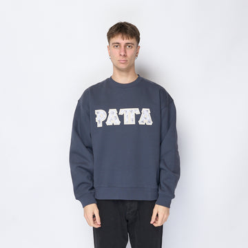 Patta - Homesick Boxy Crewneck Sweater (Blue Nights)