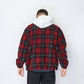 Patta - Tartan Fleece Hooded Overshirt (Multi/Biking Red)