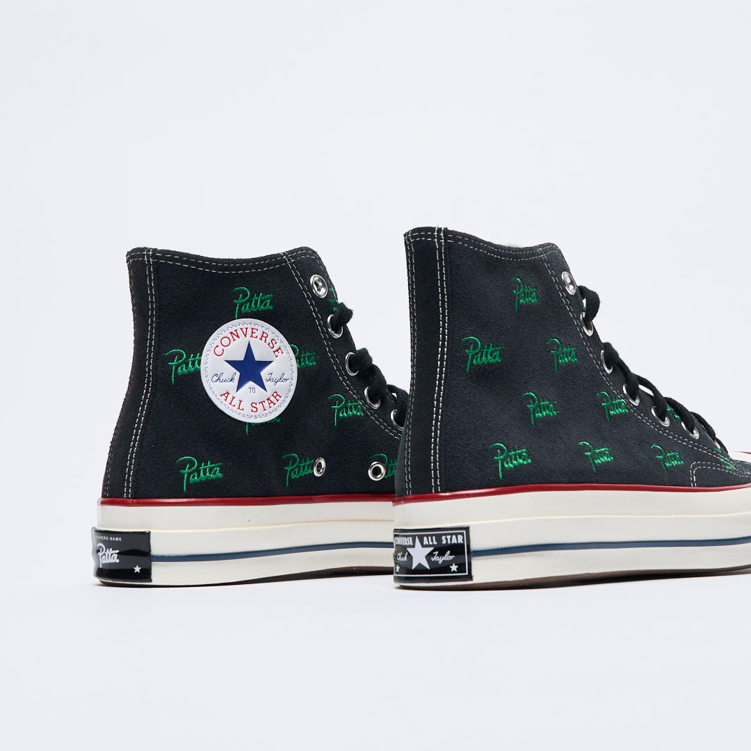 Patta x Converse Chuck 70 Hi (Black/Jolly Green) – MILK STORE