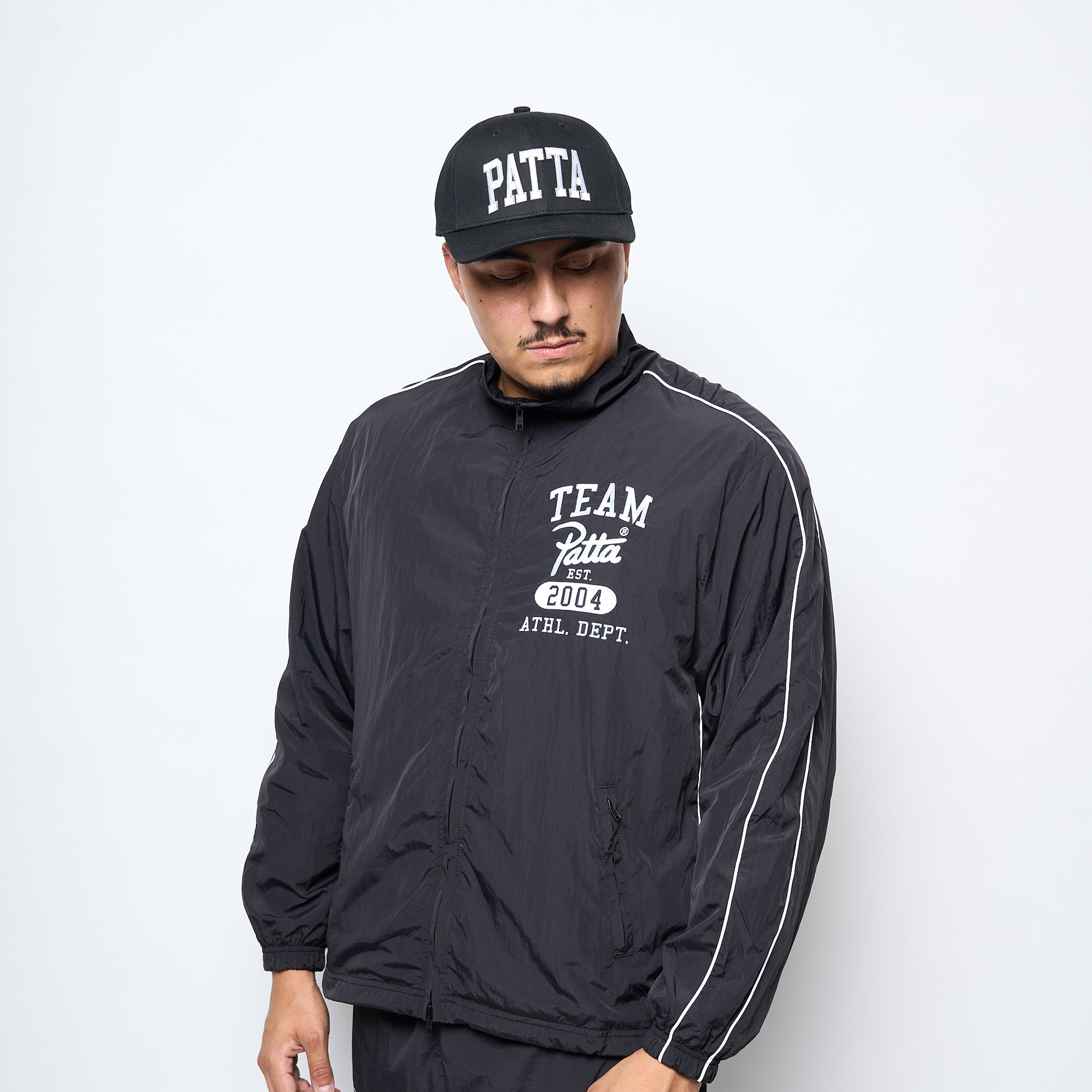 Patta - Athletic Nylon Track Jacket (Black)