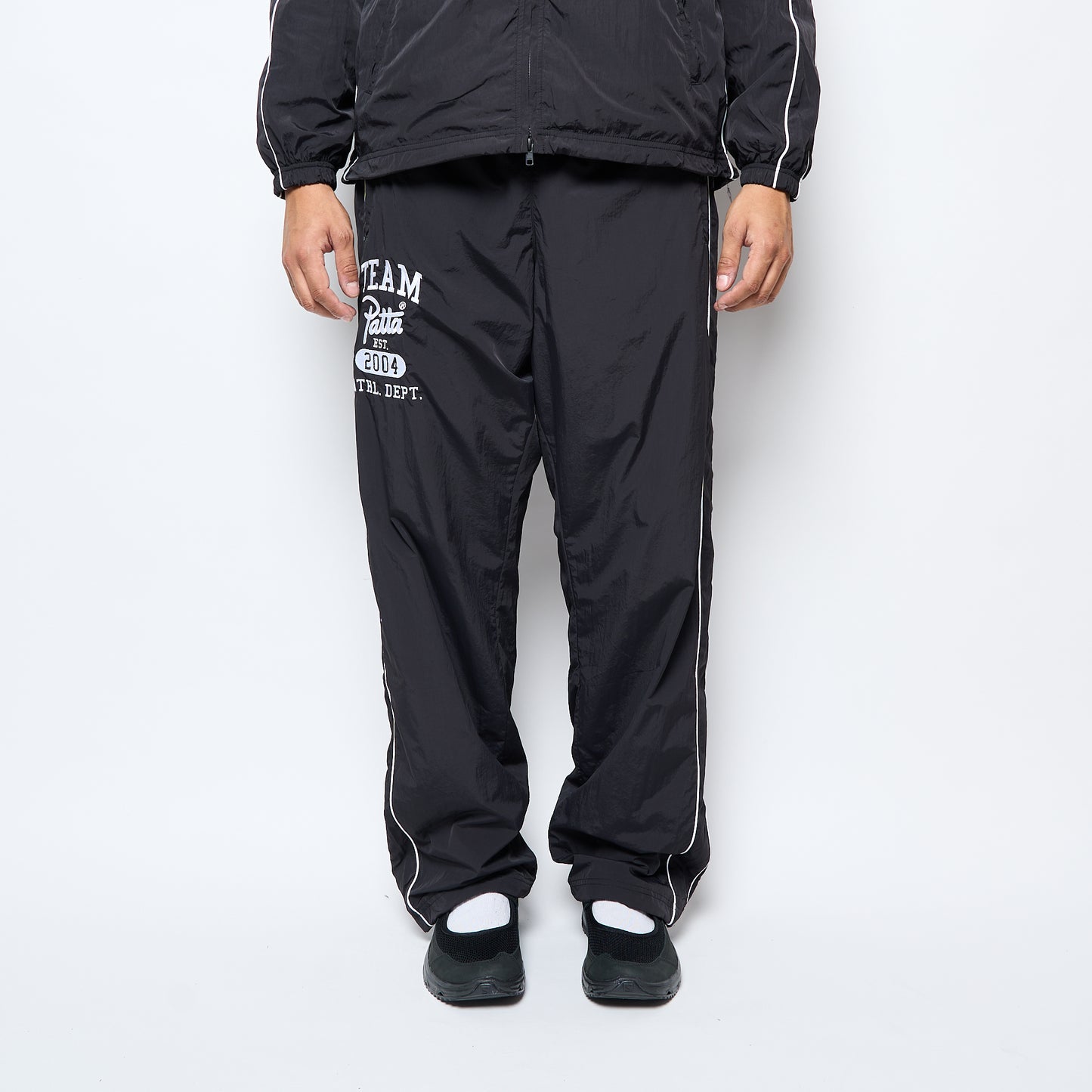 Patta - Athletic Nylon Track Pants (Black)