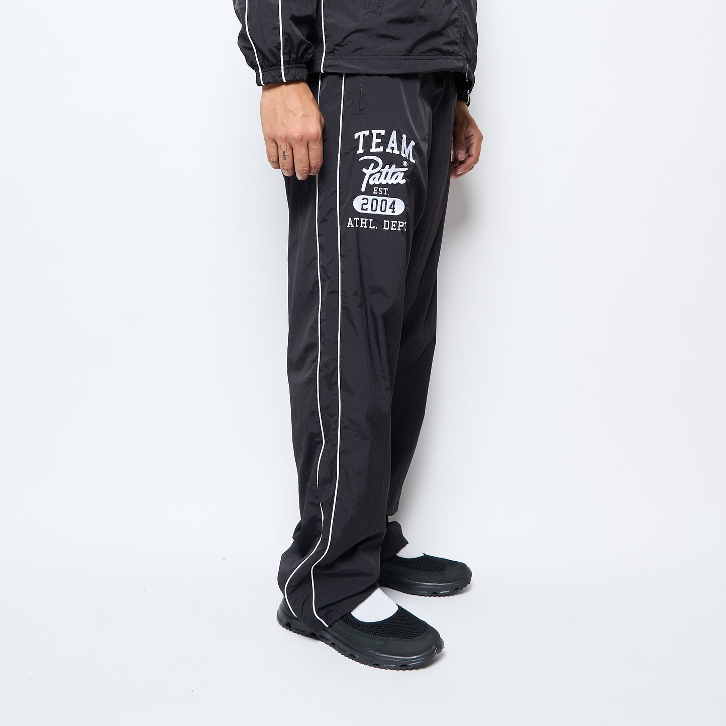 Patta - Athletic Nylon Track Pants (Black)