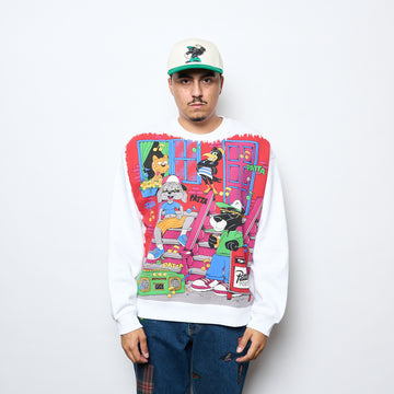 Patta - Block Party Crewneck Sweater (White)