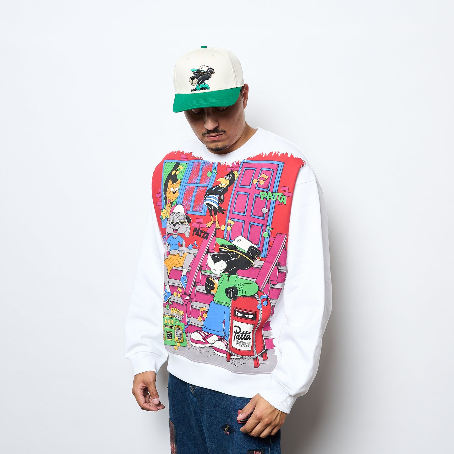 Patta - Block Party Crewneck Sweater (White)