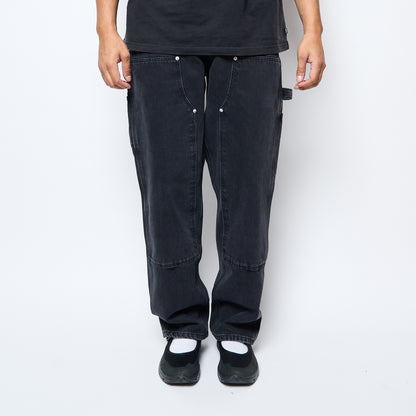 Patta - Double Knee Cartoon Denim Pants (Black Denim)