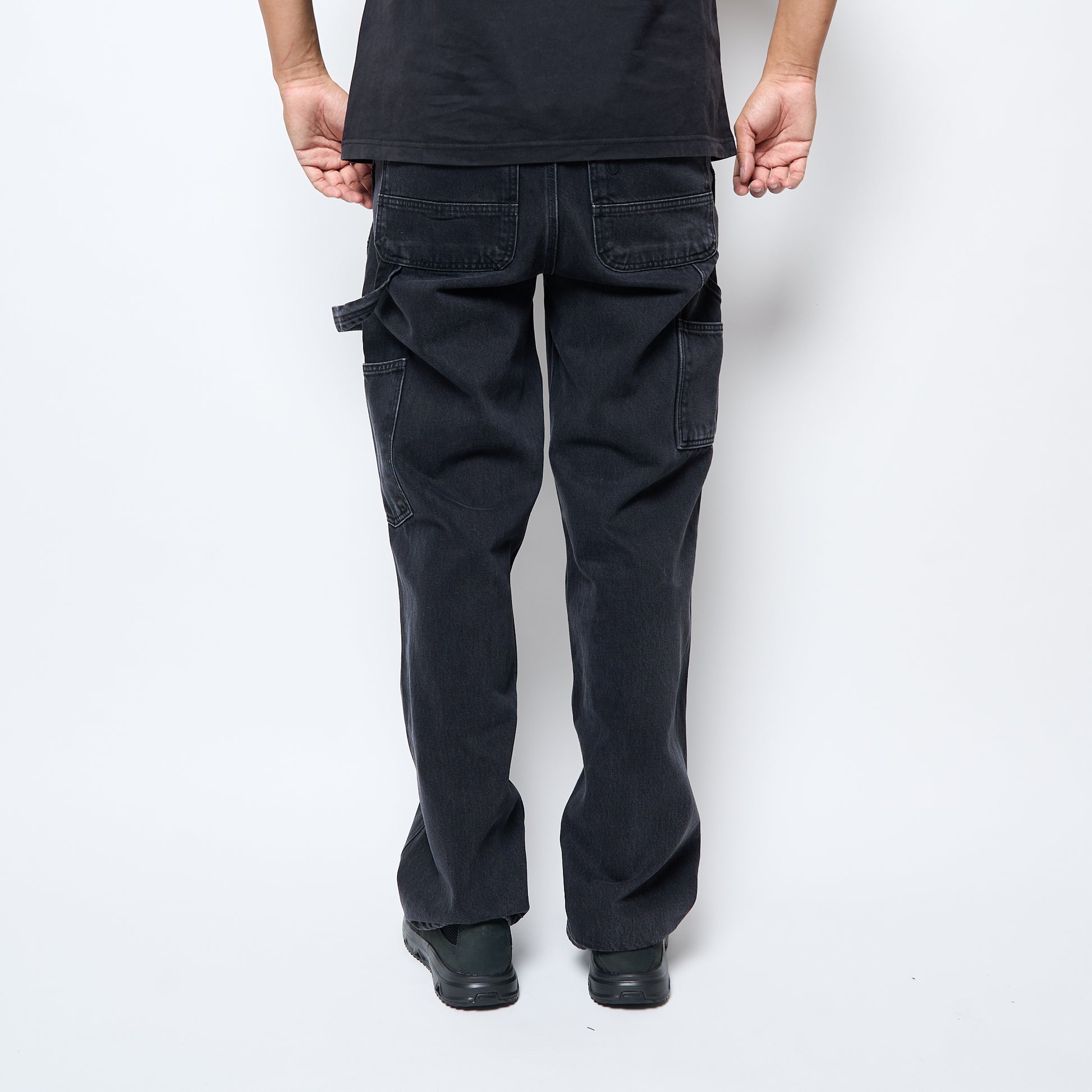 Patta - Double Knee Cartoon Denim Pants (Black Denim)