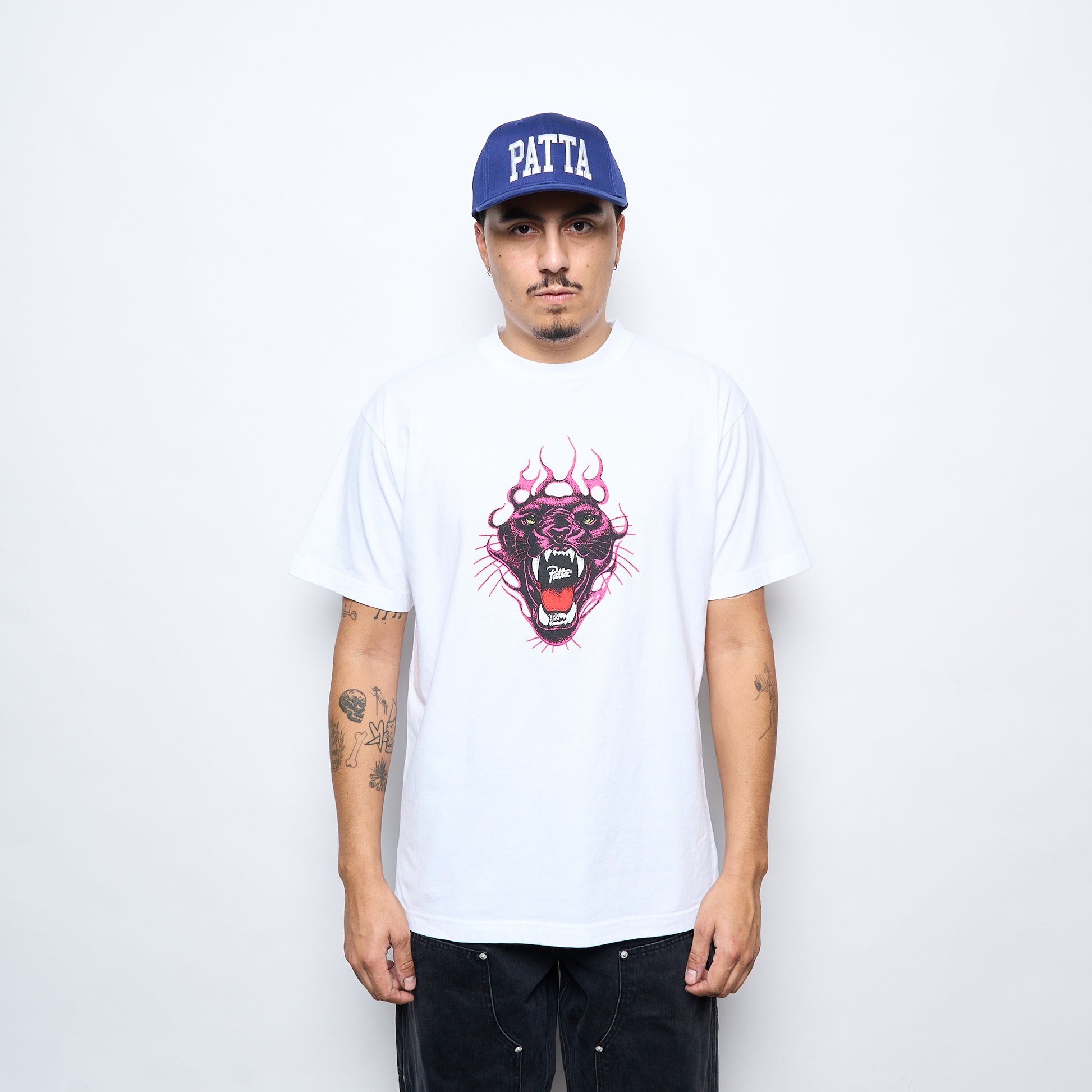 Patta - Fire Panther T-Shirt (White)