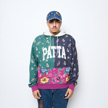 Patta - Floral Patchwork Hooded Sweater (Multi)
