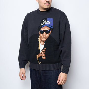Patta - Old School Knitted Sweater (Moonless Night)