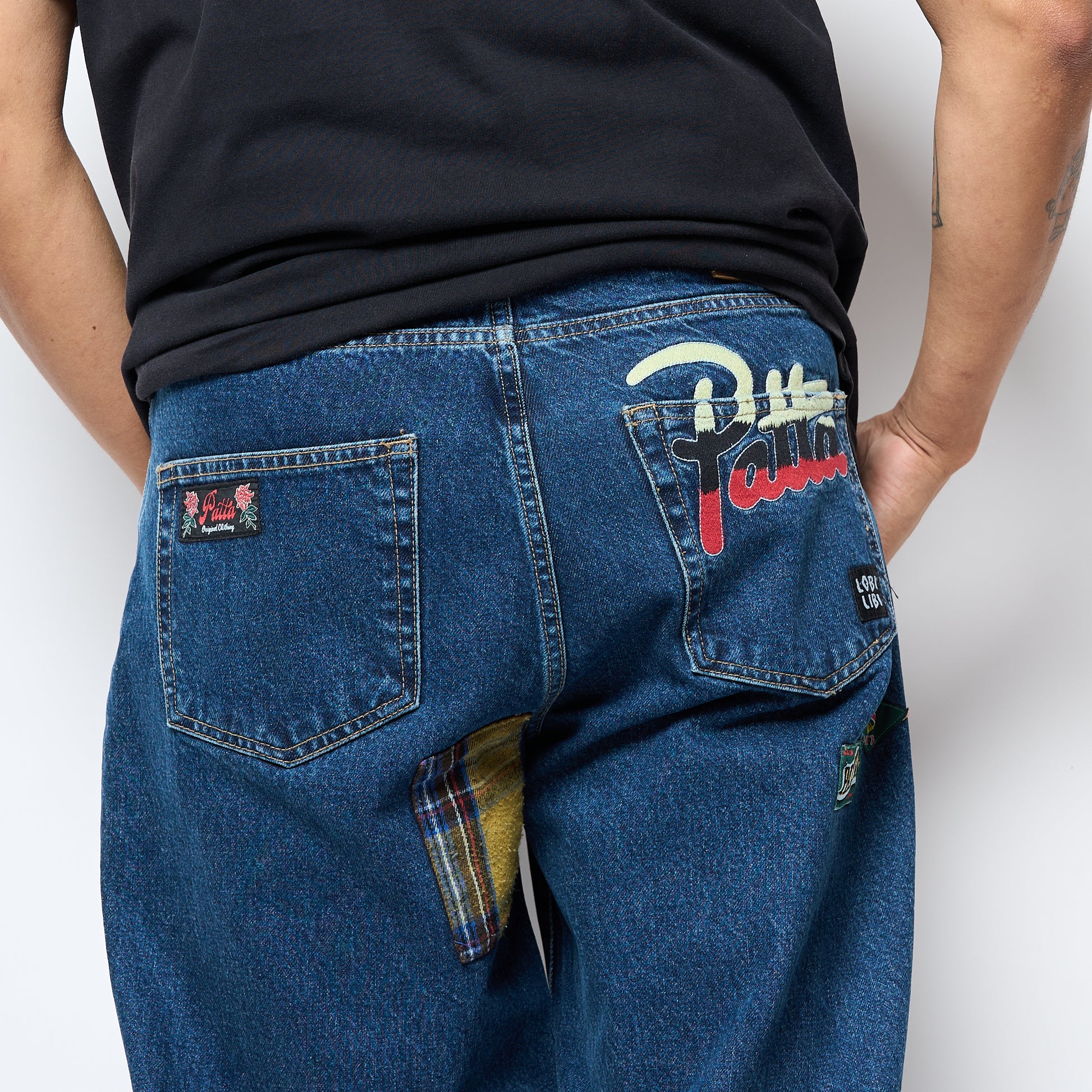 Patta - Whole Lotta Labels Denim Pants (Light Blue Denim)
