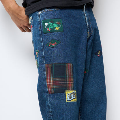 Patta - Whole Lotta Labels Denim Pants (Light Blue Denim)