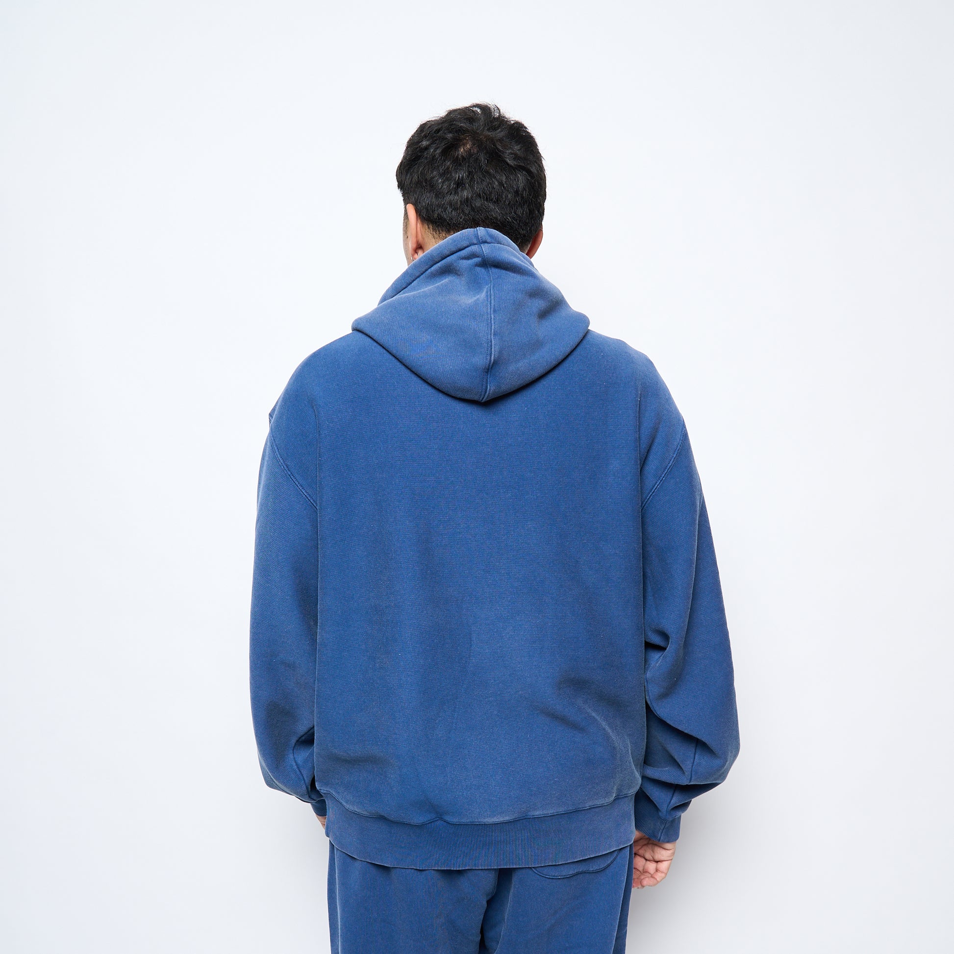 Patta Classic Acid Washed Hooded Sweater (Estate Blue)